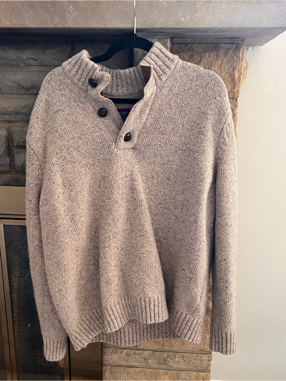 UNTUCKit Men's Gordonne Sweater Henley Lambswool